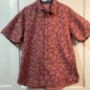 PD&C Pink button up shirt with pineapple detail